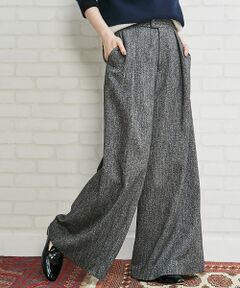 Abahouse Devinette / アバハウス・ドゥヴィネット パンツ | ツィードワイドパンツ【予約】