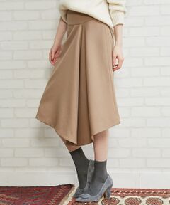 Abahouse Devinette / アバハウス・ドゥヴィネット ミニ・ひざ丈スカート | フロントドレープスカート【予約】