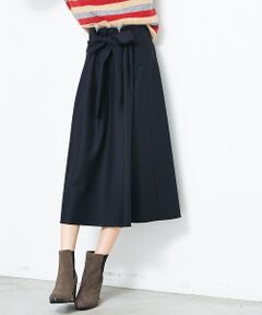 Abahouse Devinette / アバハウス・ドゥヴィネット ミニ・ひざ丈スカート | フロントギャザーウールスカート【予約】