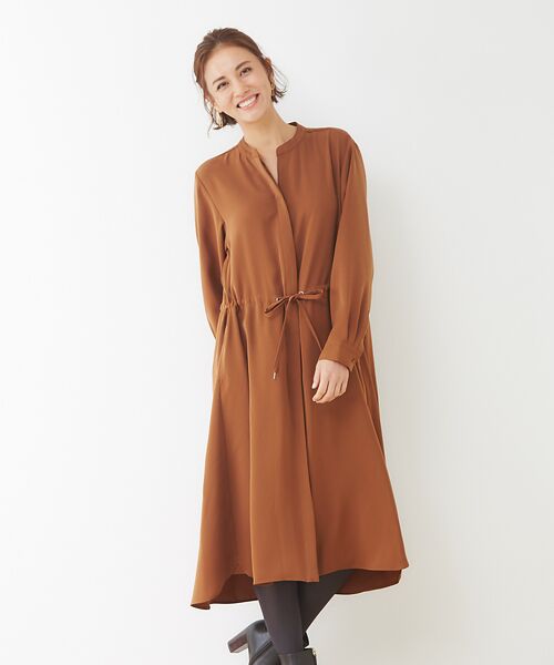 セール Ecru ウエストドロストワンピースコート ワンピース Abahouse Mavie アバハウス マヴィ ファッション通販 タカシマヤファッションスクエア