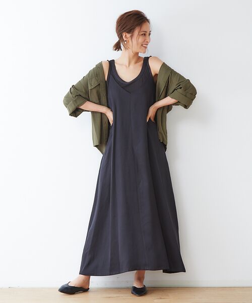 Ecru フレアキャミワンピース ワンピース Abahouse Mavie アバハウス マヴィ ファッション通販 タカシマヤファッションスクエア