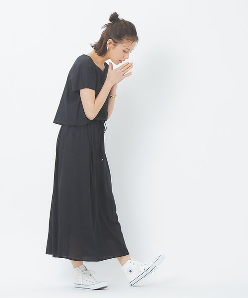 セール Ecru レーヨンリネンワンピース ワンピース Abahouse Mavie アバハウス マヴィ ファッション通販 タカシマヤファッションスクエア