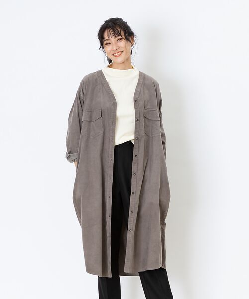 セール Ecru コーデュロイシャツワンピース ワンピース Abahouse Mavie アバハウス マヴィ ファッション通販 タカシマヤファッションスクエア