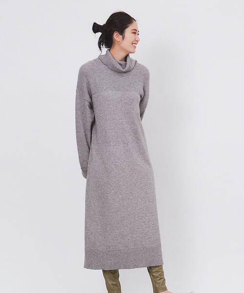 セール Ecru 畦切り替えタートルニットワンピース ワンピース Abahouse Mavie アバハウス マヴィ ファッション通販 タカシマヤファッションスクエア