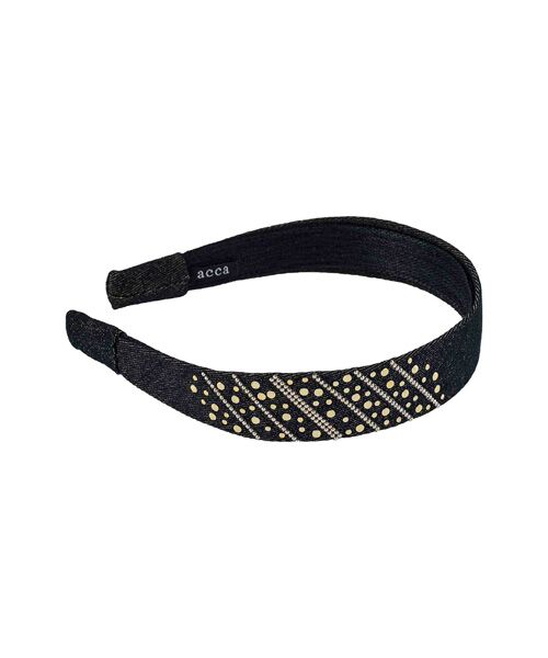 ACCA / アッカ カチューシャ・カチューム・その他 | ブラックリボンデニムカチューシャ | 詳細1