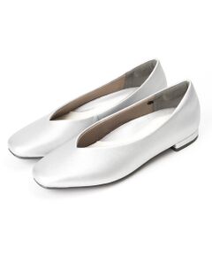 AcureZ / アキュアーズ パンプス | Vカットフラットパンプス「母趾にやさしい美パンプス」