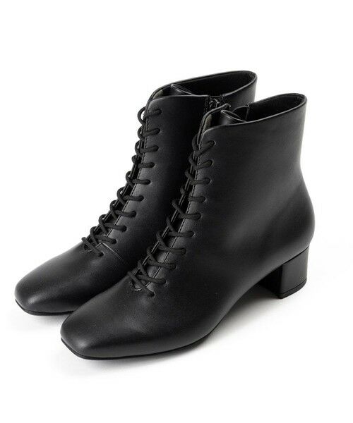 AcureZ / アキュアーズ ブーツ（ロング丈） | スッキリシルエットのレースアップデザイン「生活防水×スタイリッシュブーツ」 | 詳細1