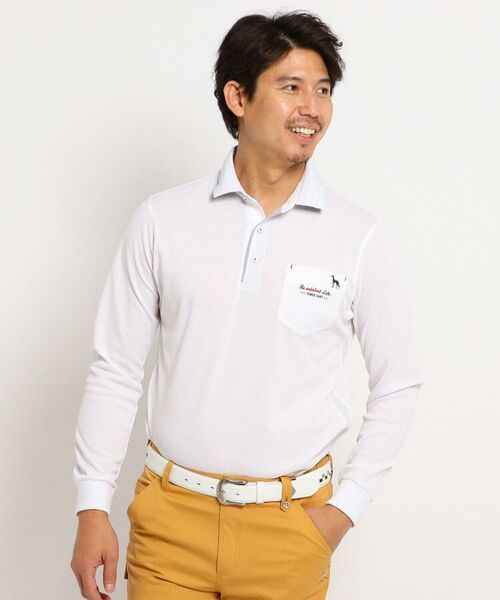 adabat アダバット 長袖ポロシャツ ゴルフ 日本製 46サイズ - ウエア