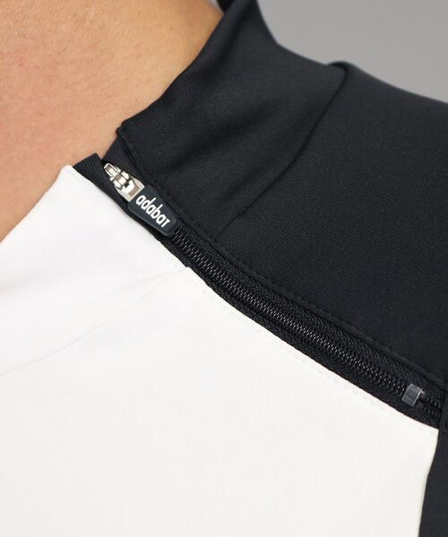 adabat / アダバット Tシャツ | 【日本製】ファスナー付き 変形モックネック半袖プルオーバー | 詳細20
