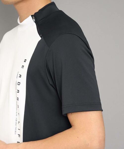 adabat / アダバット Tシャツ | 【日本製】ファスナー付き 変形モックネック半袖プルオーバー | 詳細6