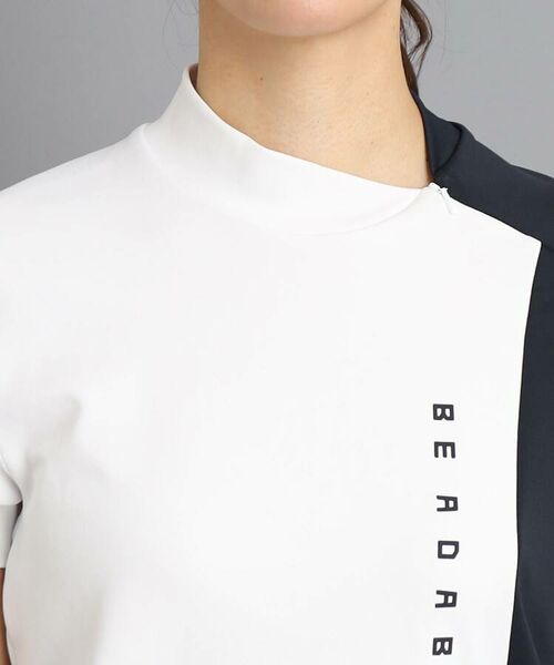 adabat / アダバット Tシャツ | 【日本製】ファスナー付き 変形モックネック半袖プルオーバー | 詳細4