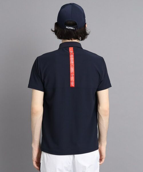 adabat / アダバット ポロシャツ | 【日本製】ロゴデザイン ハーフジップ半袖プルオーバー | 詳細3