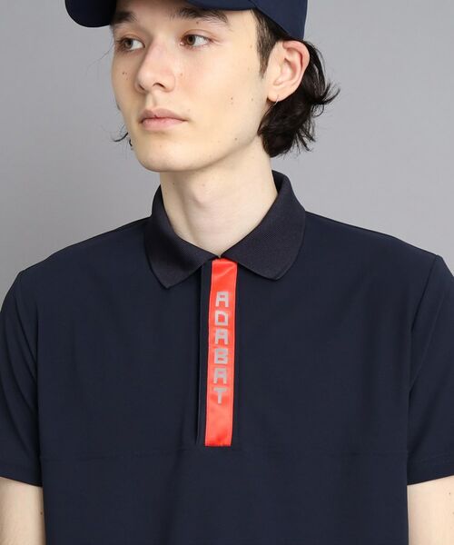 adabat / アダバット ポロシャツ | 【日本製】ロゴデザイン ハーフジップ半袖プルオーバー | 詳細4