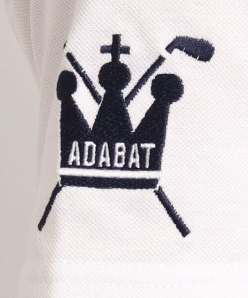 adabat / アダバット ポロシャツ | 【UVカット／吸水速乾】ロゴデザイン 半袖ポロシャツ | 詳細10