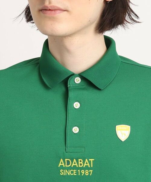 adabat / アダバット ポロシャツ | 【UVカット／吸水速乾】ロゴデザイン 半袖ポロシャツ | 詳細4