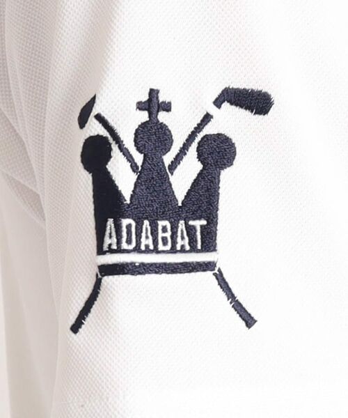 adabat / アダバット カットソー | 【UVカット／吸水速乾】ロゴデザイン モックネック半袖プルオーバー | 詳細10