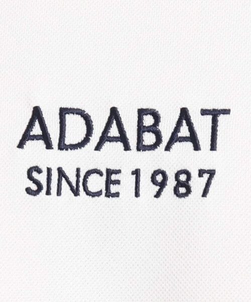 adabat / アダバット カットソー | 【UVカット／吸水速乾】ロゴデザイン モックネック半袖プルオーバー | 詳細8