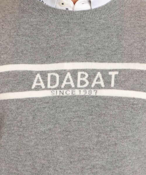 adabat / アダバット ニット・セーター | ロゴデザイン クルーネックセーター | 詳細8