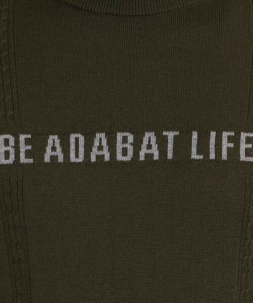 adabat / アダバット ニット・セーター | ロゴデザイン ボトルネックセーター | 詳細7