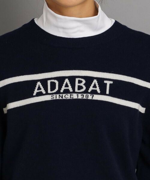 adabat / アダバット ニット・セーター | ロゴデザイン クルーネックセーター | 詳細20