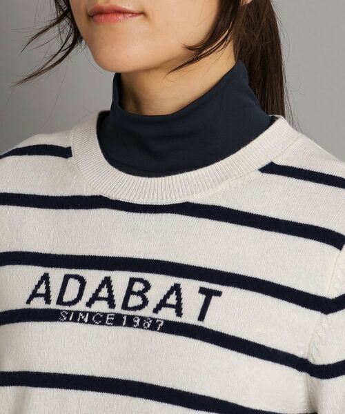 adabat / アダバット ニット・セーター | ロゴデザイン クルーネックセーター | 詳細4