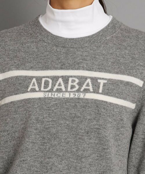 adabat / アダバット ニット・セーター | ロゴデザイン クルーネックセーター | 詳細9
