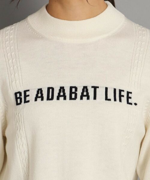 adabat / アダバット ニット・セーター | ロゴデザイン ボトルネックセーター | 詳細8