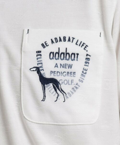 adabat / アダバット ポロシャツ | シャドーロゴデザイン ポケットあり 長袖ポロシャツ | 詳細13