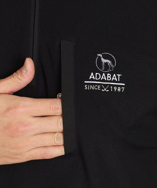 adabat / アダバット カットソー | 【吸水速乾／UV】異素材組み合わせ 長袖ハーフジッププルオーバー | 詳細15