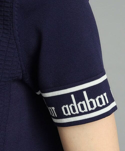 adabat / アダバット ニット・セーター | 【手洗い可】袖ロゴデザイン 半袖ボトルネックプルオーバー | 詳細18