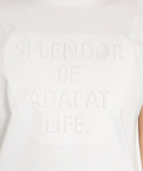 adabat / アダバット カットソー | ロゴデザイン リボン付き フレンチスリーブTシャツ | 詳細4