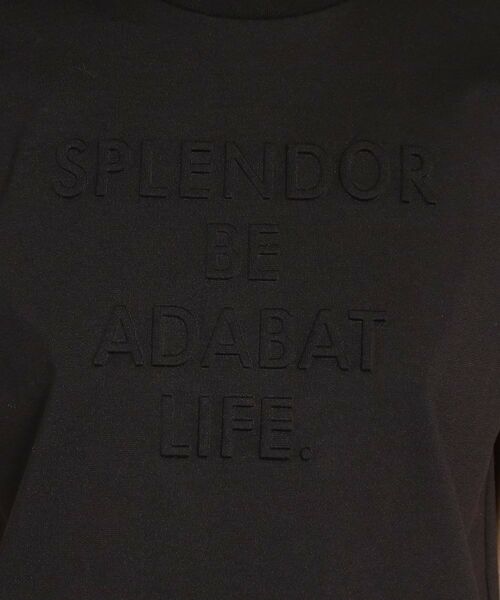 adabat / アダバット カットソー | ロゴデザイン リボン付き フレンチスリーブTシャツ | 詳細9