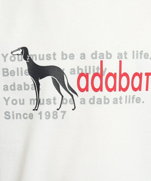 adabat / アダバット Tシャツ | サルーキロゴデザイン 半袖Tシャツ | 詳細4