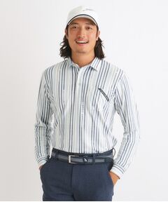 adabat / アダバット ポロシャツ | JAZZモチーフ ストライプデザイン 長袖ポロシャツ