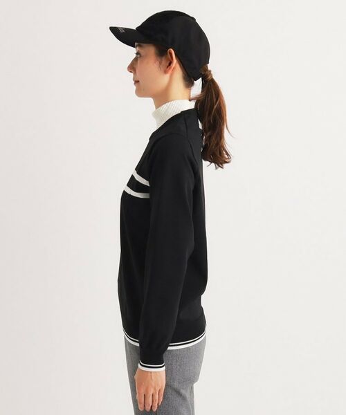 adabat / アダバット ニット・セーター | ラインロゴデザイン クルーネックセーター | 詳細14