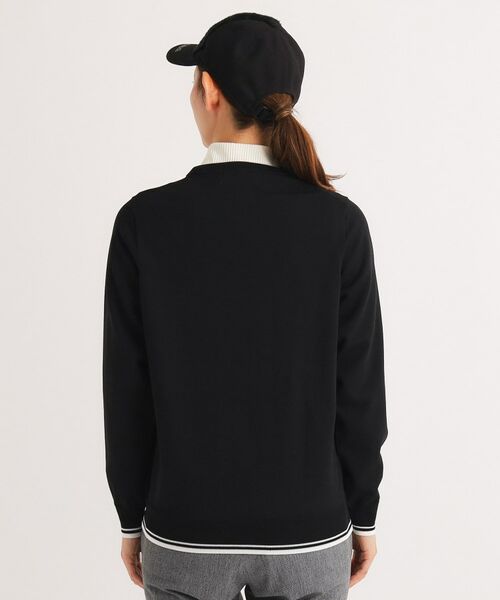 adabat / アダバット ニット・セーター | ラインロゴデザイン クルーネックセーター | 詳細15