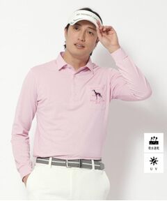 adabat - adabat アダバット ボタニカル柄 ポロシャツ size38/白