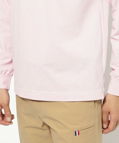 adabat / アダバット カットソー | UVカット/吸水速乾 シャンブレーストライプ長袖ポロシャツ | 詳細22