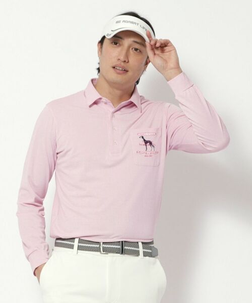 adabat / アダバット カットソー | UVカット/吸水速乾 シャンブレーストライプ長袖ポロシャツ | 詳細23