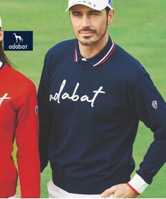 adabat / アダバット ニット・セーター | 【新レーベル ADABAT NAVY】ウォッシャブル素材 アダバットサインロゴニット
