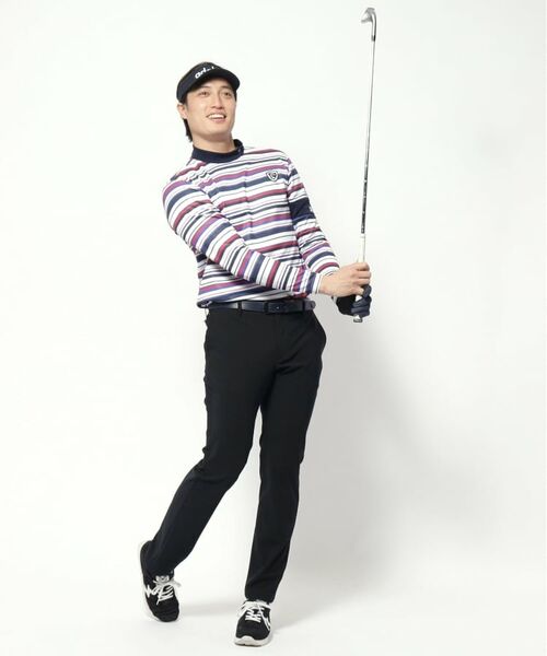 adabat / アダバット カットソー | 【新レーベル ADABAT NAVY】UVカット/吸水速乾 マルチボーダープルオーバー | 詳細4