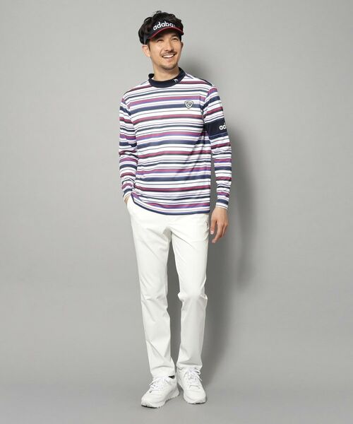 adabat / アダバット カットソー | 【新レーベル ADABAT NAVY】UVカット/吸水速乾 マルチボーダープルオーバー | 詳細6