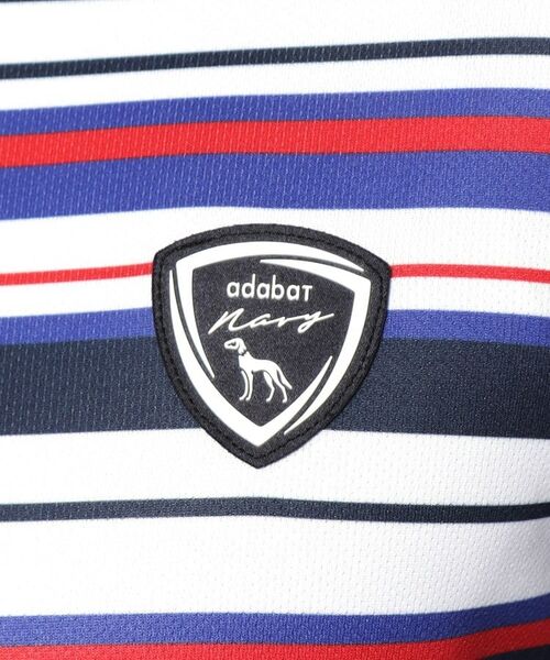 adabat / アダバット カットソー | 【新レーベル ADABAT NAVY】UVカット/吸水速乾 マルチボーダープルオーバー | 詳細8