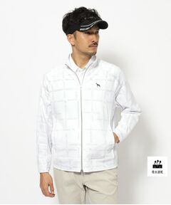 adabat / アダバット レザーブルゾン・ジャケット | 吸水速乾 ロゴチェックジップアップブルゾン