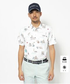 UVカット/吸水速乾/遮熱 モナコマップドライポロシャツ