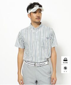 adabat / アダバット ポロシャツ | UVカット/吸水速乾 マルチストライプドライポロシャツ