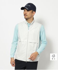 adabat / アダバット ベスト | 撥水加工 ロゴチェックジップアップベスト