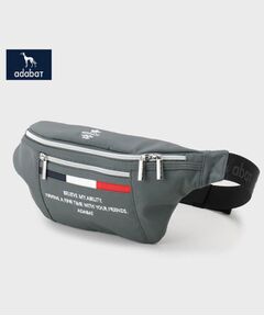 Lacoste ラコステプラクティス スプリットカーフスキンレザーバッグ シャンタコ マットピケレザーフラットジップバッグ