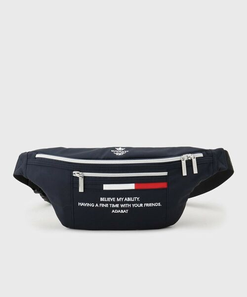 adabat / アダバット メッセンジャーバッグ・ウエストポーチ | 【新レーベル ADABAT NAVY】トリコロールボディバッグ | 詳細2