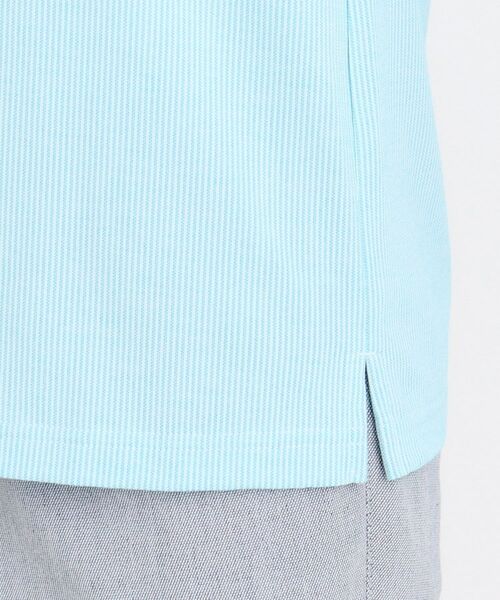 adabat / アダバット ポロシャツ | UVカット/吸水速乾 シャンブレーストレイプ 長袖ポロシャツ | 詳細15